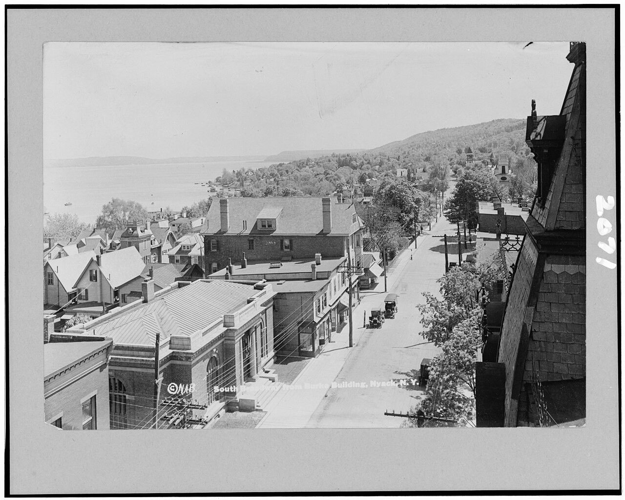 South Broadway from Burke Building, Nyack, 1917